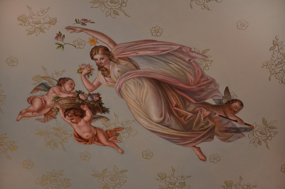 43 - La Fenice . Loge royale . Le plafond